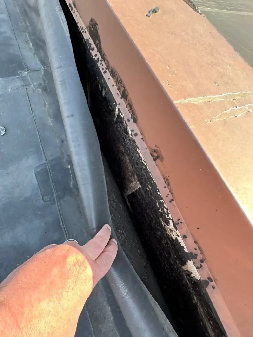 Tarping and dry-in on a Lizton commercial roof